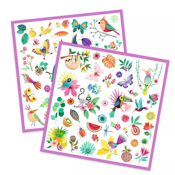 Metallic Stickers 160pcs Djeco 3yrs+