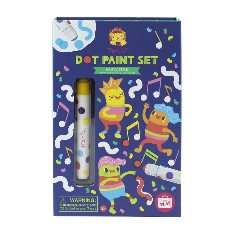 Tiger Tribe Dot Paint Set Party Time Stationary Art and Craft for kids for 3yrs+