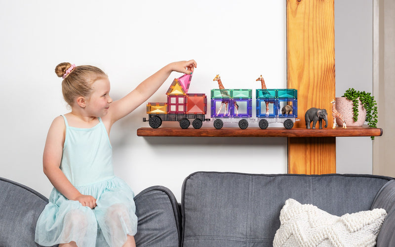 Connetix Transport Pastel Pack 50pc Toy Car Best Seller 3yrs+