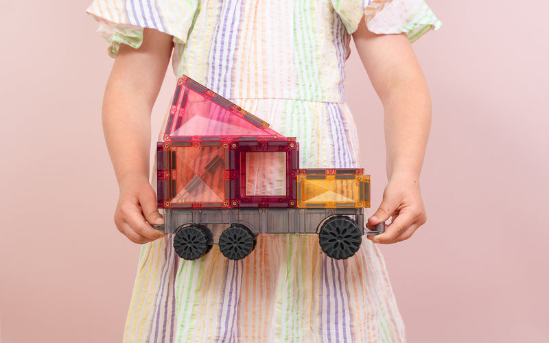 Connetix Transport Pastel Pack 50pc Toy Car Best Seller 3yrs+