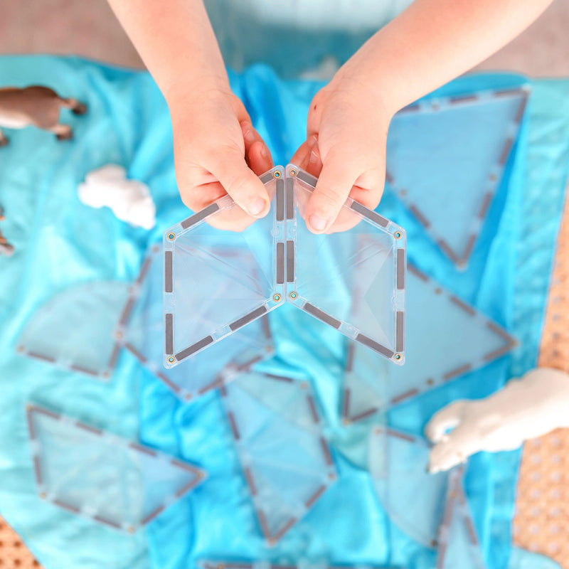 Connetix Tiles Clear Shape Expansion Pack 24 Piece Best Seller 3yrs+