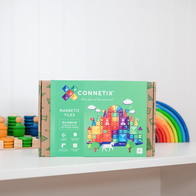 Connetix Tiles Rainbow Creative Pack 102 Piece Best Seller Most Love in Store 3yrs+