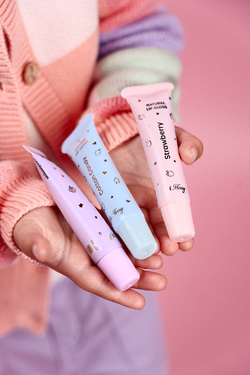 Oh Flossy Natural Lip Gloss 3pc Set Kids Makeup Set Best Seller Most Loved in Store 3yrs+