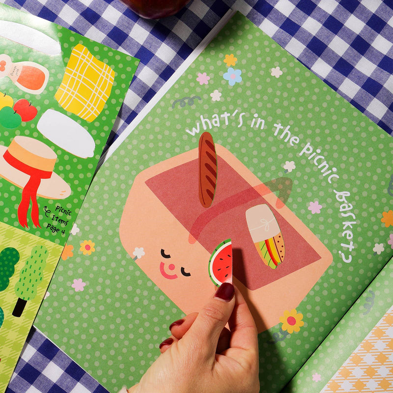 Picnic In The Park Sticker Activity Book with 340 Stickers (Paperback) by Journey Of Something Travel Toys