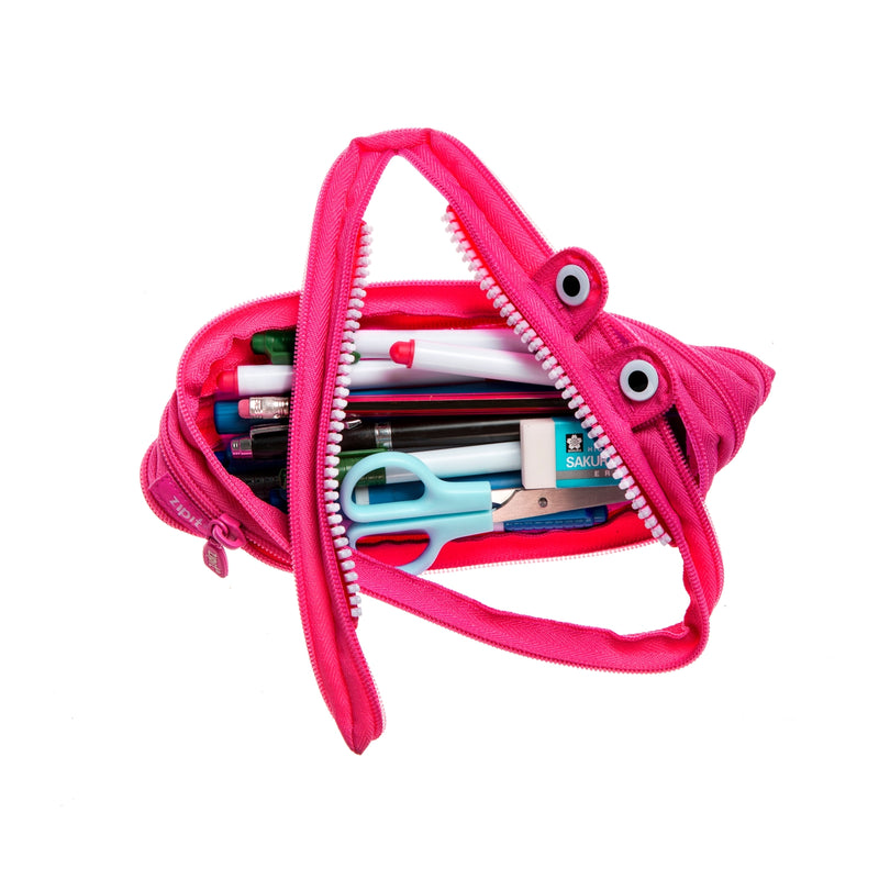 ZIPIT Monster Pencil Case Pink Stationary 3yrs+
