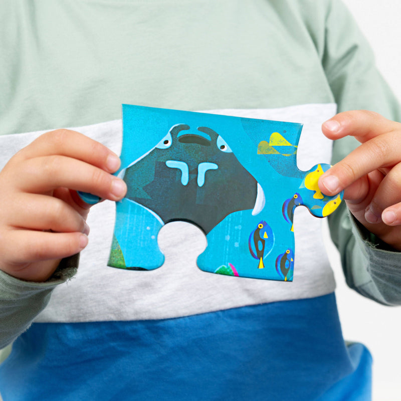 Crocodile Creek Jigsaw Puzzles Above & Below 48pcs Ocean and Sky Gifting Idea for 4yrs+