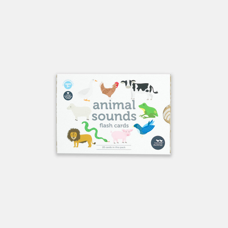 Animal Sounds Flash Cards by Two Little Ducklings 3yrs+