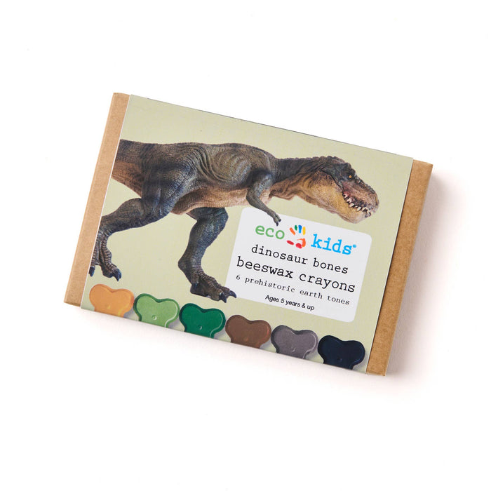 Eco Kids Beeswax Crayons Dinosaur Bone Case 5yrs+