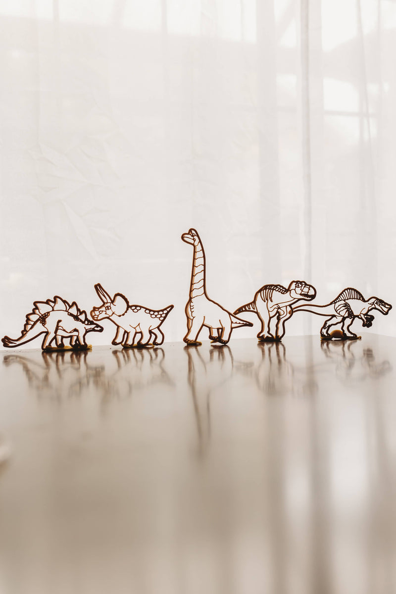 Kinfolk Pantry Stegosaurus Dino Eco Cutter Playdough Sand Toys Dinosaur toy Art and craft for kids Dinosaur and Dragon Theme 3yrs+