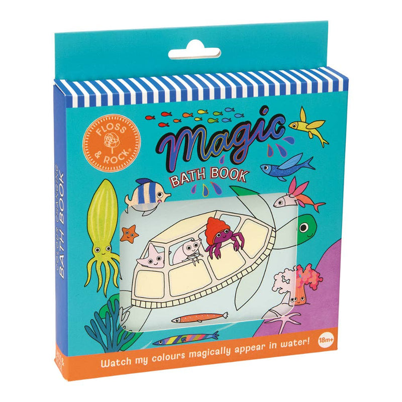 Floss & Rock Magic Colour Changing Bath Book Ocean Kids Bath Book Bath Toys 18m+