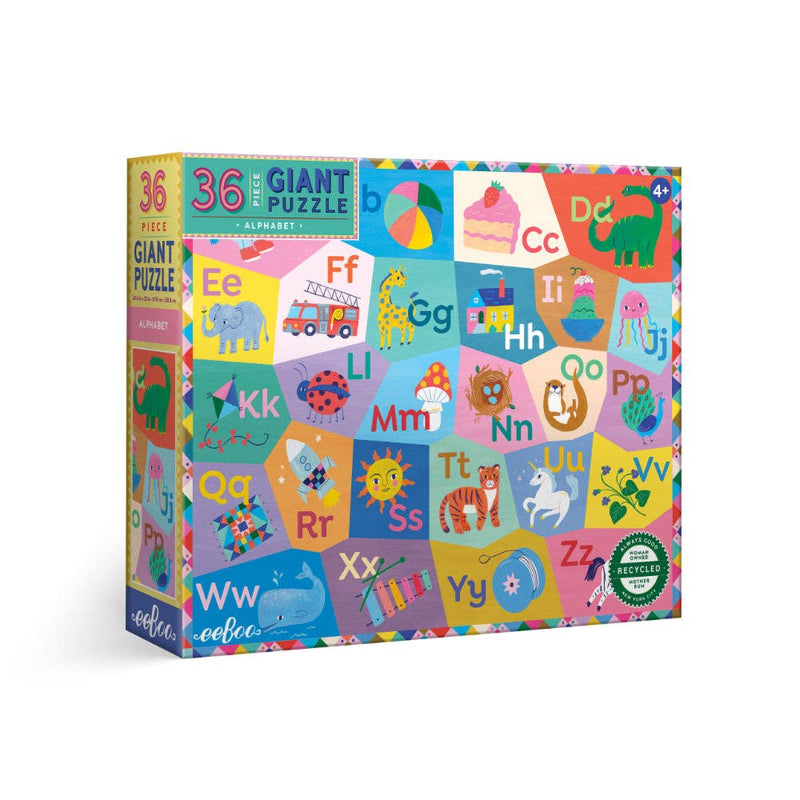 EeBoo Giant Alphabet 36pcs Puzzle Early Literacy 4yrs+
