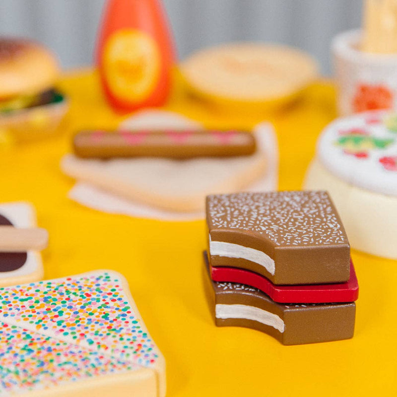 Make Me Iconic Wooden Toy Food Australian Food Set Play Kitchen Role Play Pretend and Imaginative Play 3yrs+