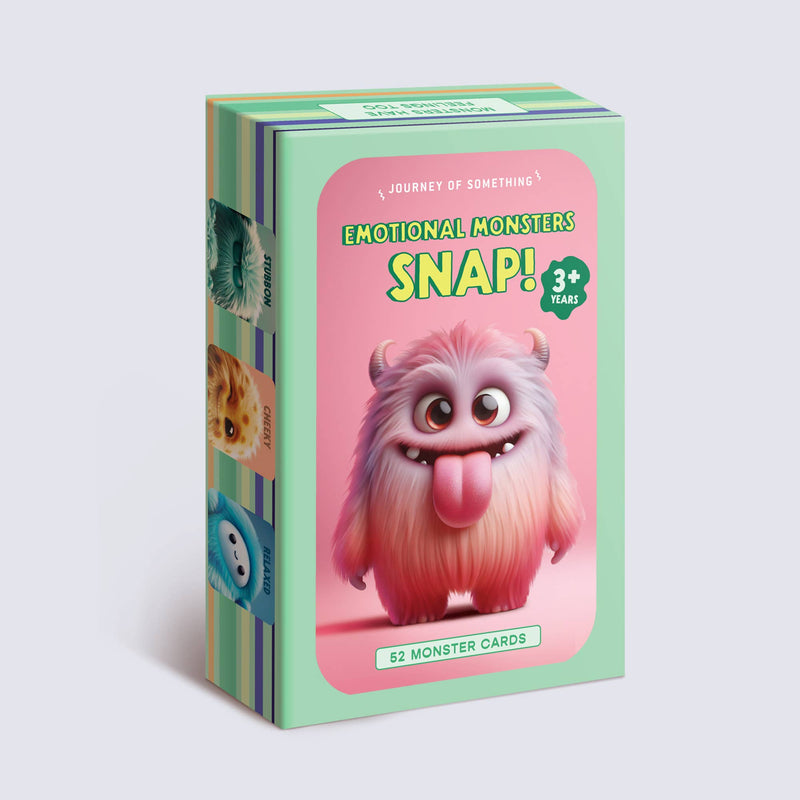 Emotional Monsters Snap Cards 52pcs 26 Matching Pairs by Journey Of Something Mindfulness Travel Toys Gifting Idea for 3yrs+