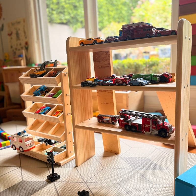 Small Pinewood 3 Tier Shelf Wooden Toy Storage Display Shelf Kid’s Furniture 69(H) X 42.3(W) X 30(D) Bulky Item