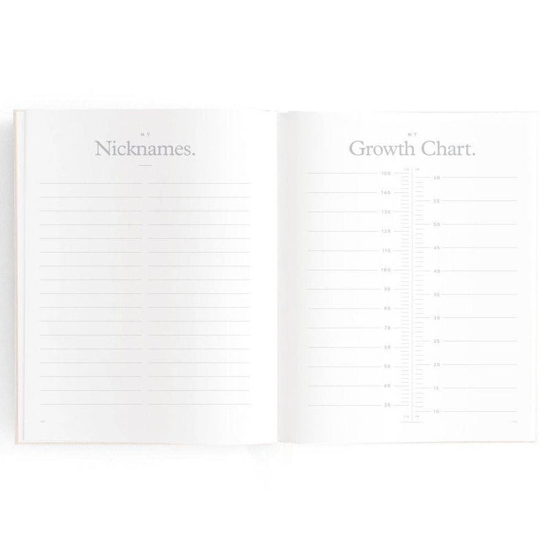 Fox & Fallow Baby Book Buttermilk Baby Journal Keepsake Memory Book (Hardcover)