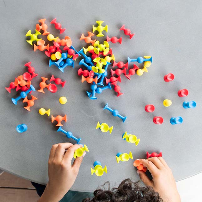 Fat Brain Toys Mini Squigz Pot it Travel Fidget Toys Sensory Toys Gifting Idea for 5yrs+