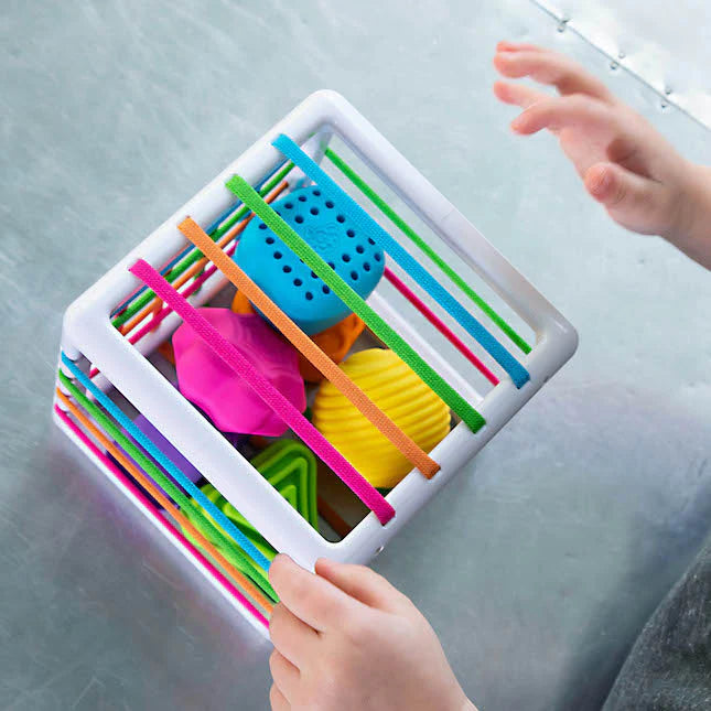 Fat Brain Toys Inny Bin Travel Fidget Toys for Baby Sensory Toys Baby Gifts Idea Best Seller 10m+