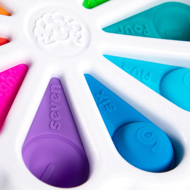 Fat Brain Toys Dimpl Digits Pot it 1-10 Travel Fidget Toys Sensory Toys Early Math Games for Kids Developmental Toys for Toddlers Gifts Idea Best Seller 2yrs+