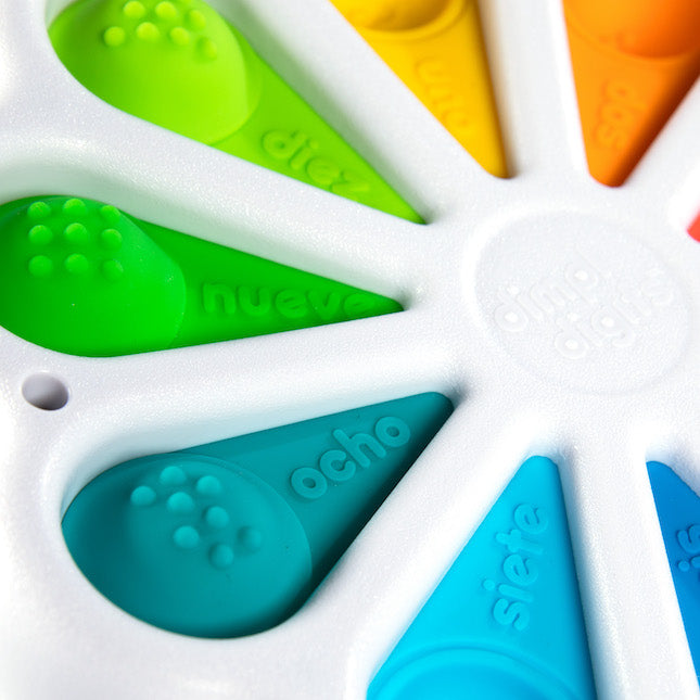 Fat Brain Toys Dimpl Digits Pot it 1-10 Travel Fidget Toys Sensory Toys Early Math Games for Kids Developmental Toys for Toddlers Gifts Idea Best Seller 2yrs+