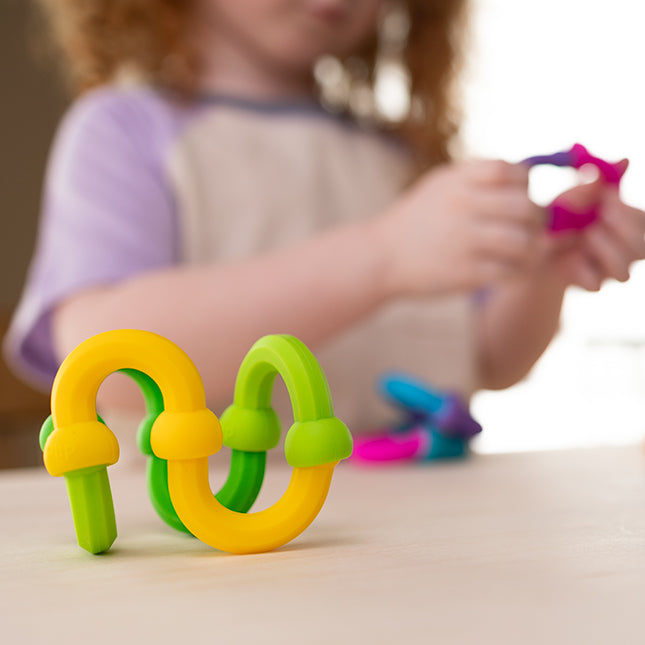 Fat Brain Toys Plip Kit Pop It 46pcs Silicone in 3 Shapes Arches Sticks and XS Travel Fidget Toys Sensory Toys Best Seller 5yrs+