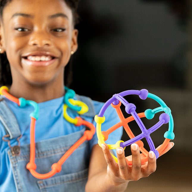 Fat Brain Toys Plip Kit Pop It 46pcs Silicone in 3 Shapes Arches Sticks and XS Travel Fidget Toys Sensory Toys Best Seller 5yrs+