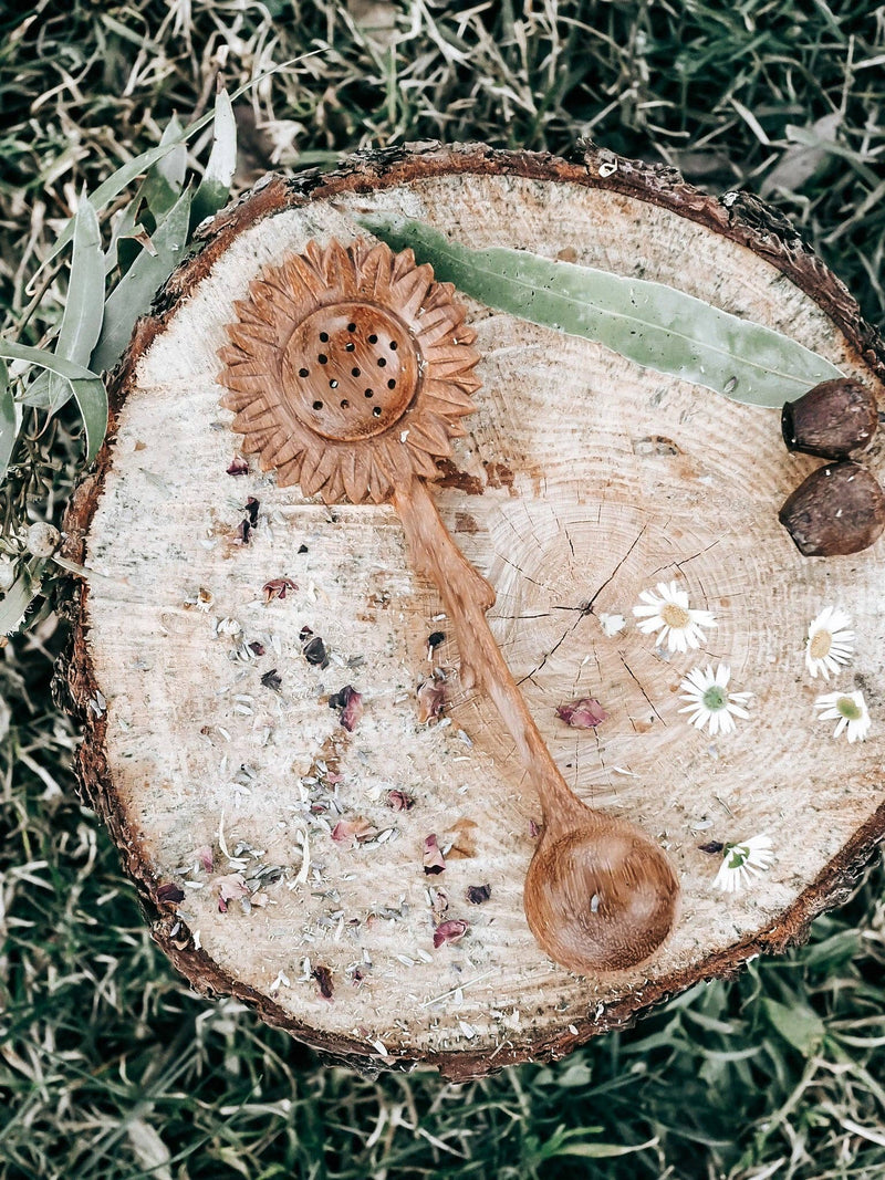 Wild Mountain Child Sunflower Duo Spoon Nature Play Tools Sensory Toys