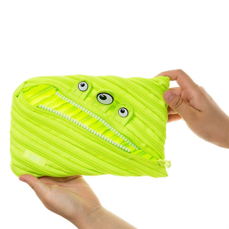 ZIPIT Monster Big Pencil Case Lime Stationary 3yrs+
