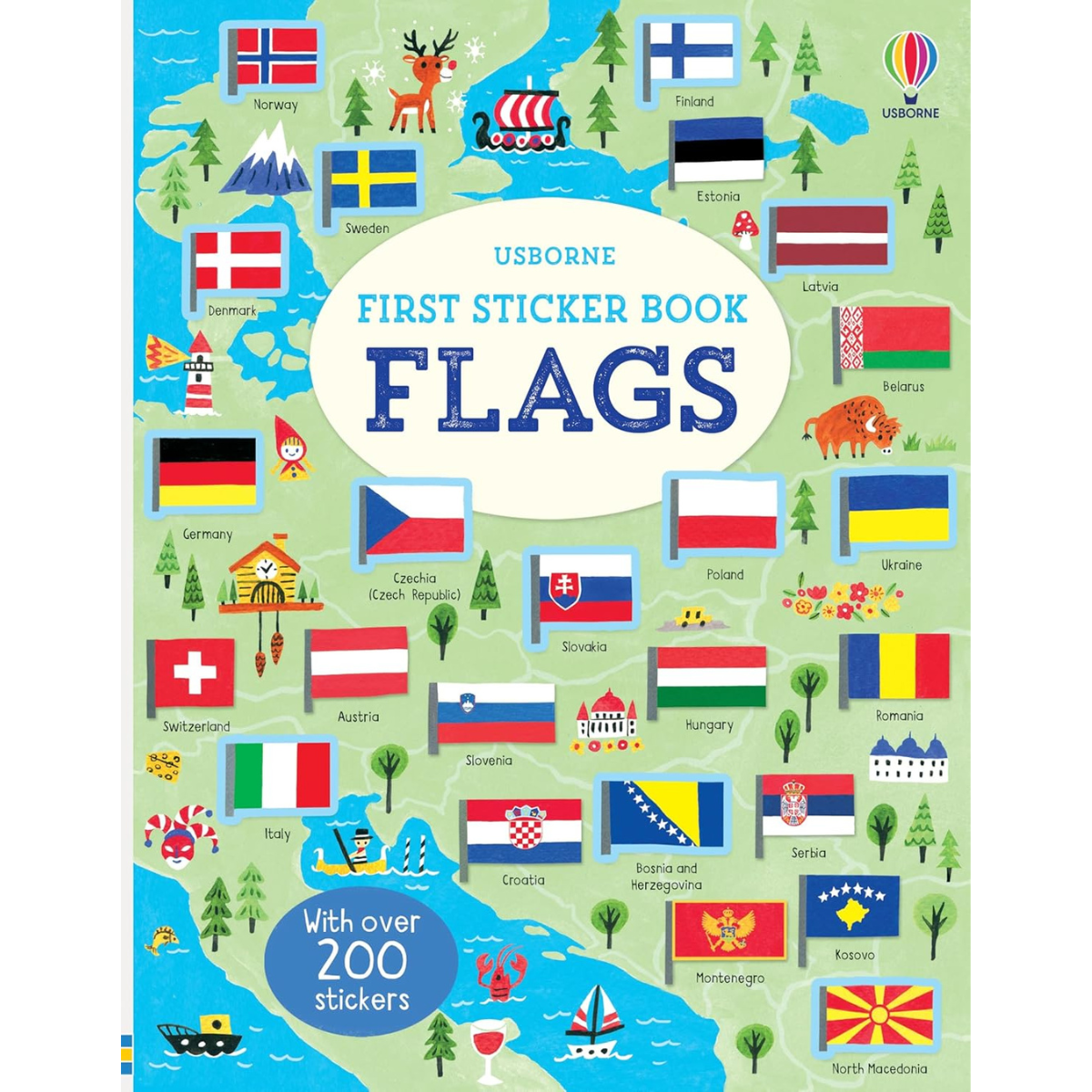 Flags First Sticker Activity Book with 200 Stickers (Paperback) by Usb ...