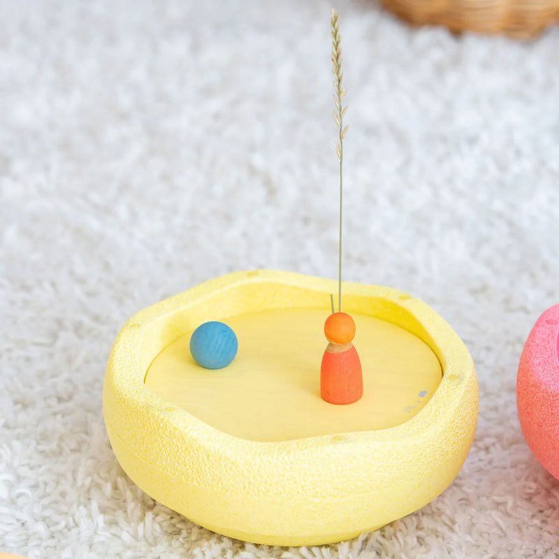 Grimm's NEW Rolling Disc and Ball Set for Stapelstein Warm Pastel 3yrs+