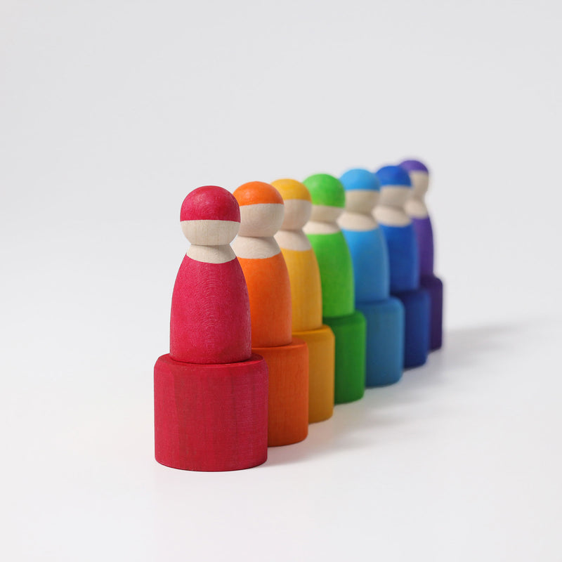 Grimm's 7 Friends in 7 Bowls Developmental Toys for Toddlers Gifts Idea Best Seller Baby Toys 12m+