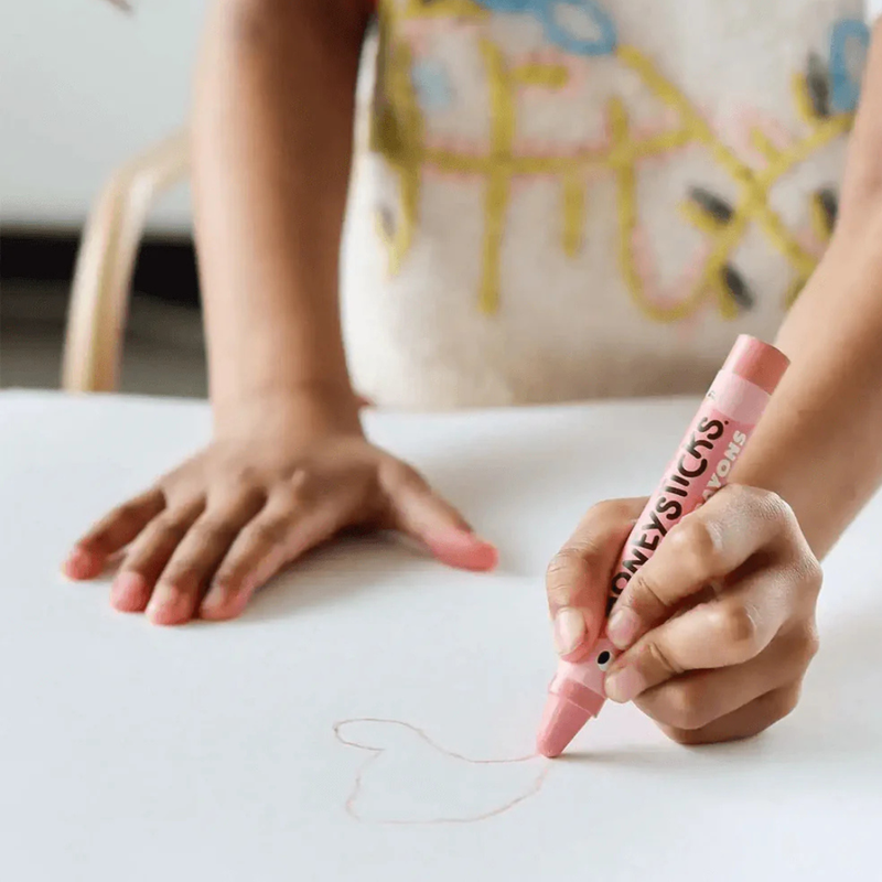 Honeysticks Beeswax Crayons Jumbos 12 Colours Toddler Art and Craft for Kids Developmental Toys for Toddlers 12m+