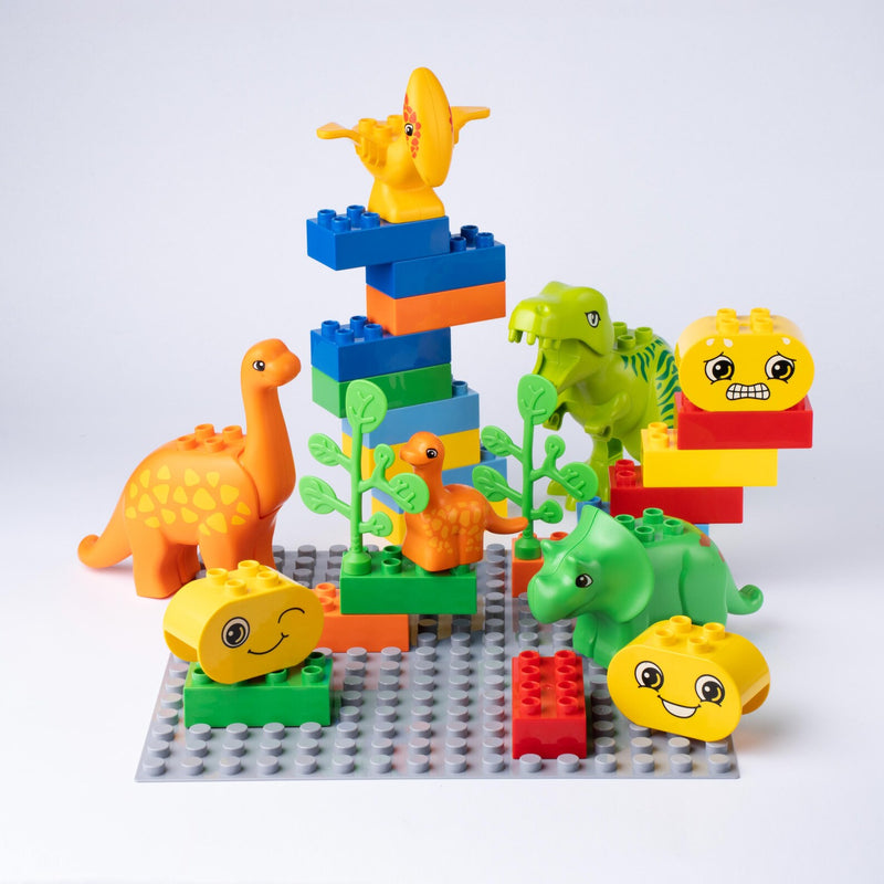 Dimples the Littlest Dinosaur Book and Bricks Set by Yay4Play Early Literacy Building Blocks 3yrs+