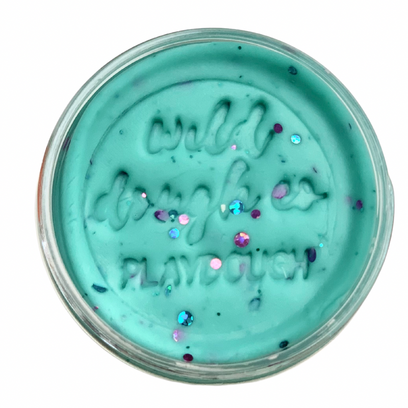 Wild Dough Mermaid Mint Playdough Toffee Apple Scent 280gram Sensory Toys Art and Craft Best Seller 3yrs+