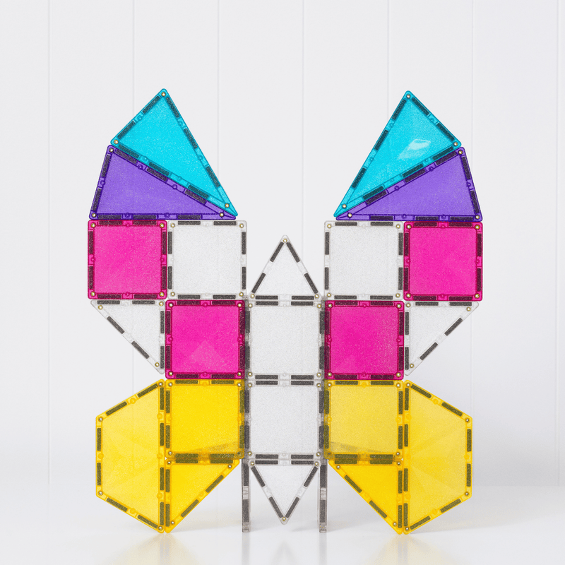 Connetix Tiles Glitter Unicorn Pack 56pc NEW 3yrs+