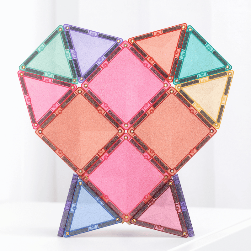 Connetix Tiles Glitter Castle Pack 48pc NEW 3yrs+