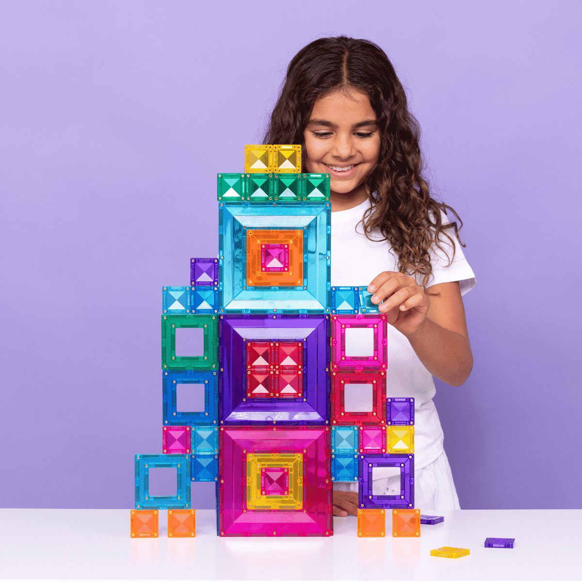 Connetix Tiles Bright Portal Pack 48pc NEW Rainbow Bright Pack 3yrs ...
