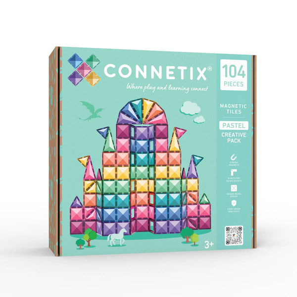 Connetix Tiles Pastel Creative Pack 104 Piece New 2026 Best Seller