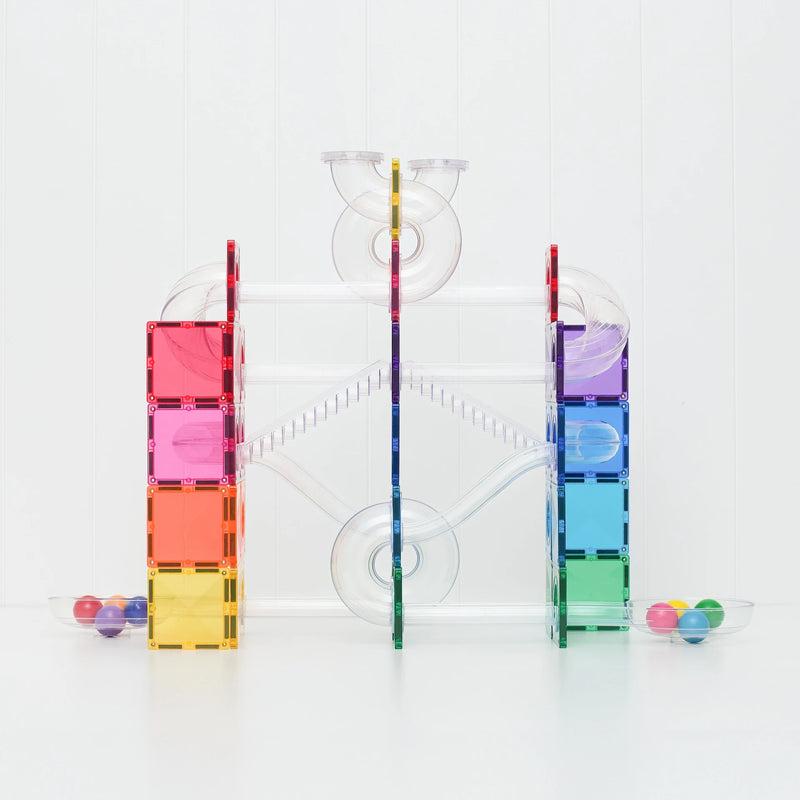 Connetix Tiles Rainbow Ball Run Pack 92 Piece / New 2026 Bright 114 Piece Pack 2 Options Best Seller 3yrs+