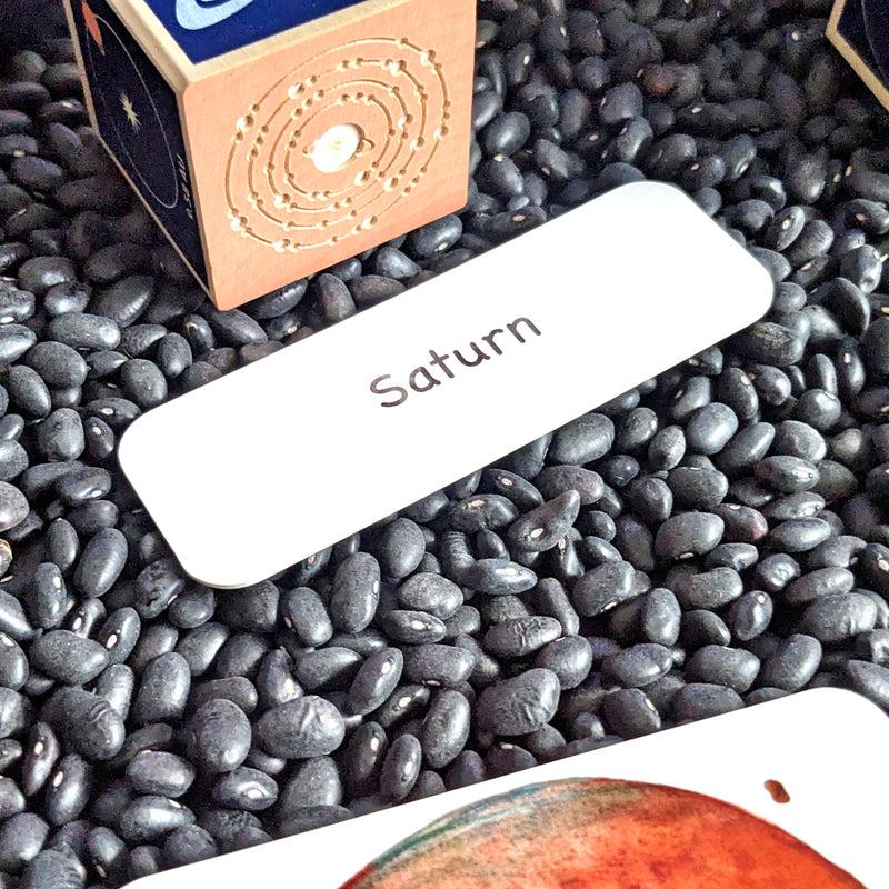 Montessori 3 Part Cards Nomenclature Planet English