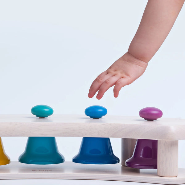 Pat Bells 5 Tones Bell Pentatonic Scale Set with STAND by PlayMe Musical Instruments for Kids Preschool Toys Best Seller 3yrs+