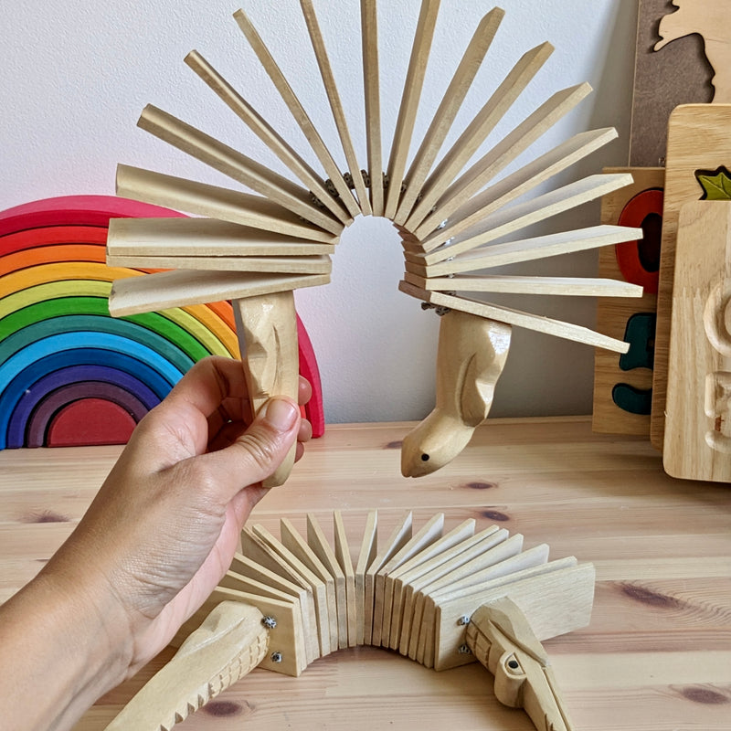 Papoose Natural Animal Rattles Set of 2 Musical Instrument for Kids 3yrs+