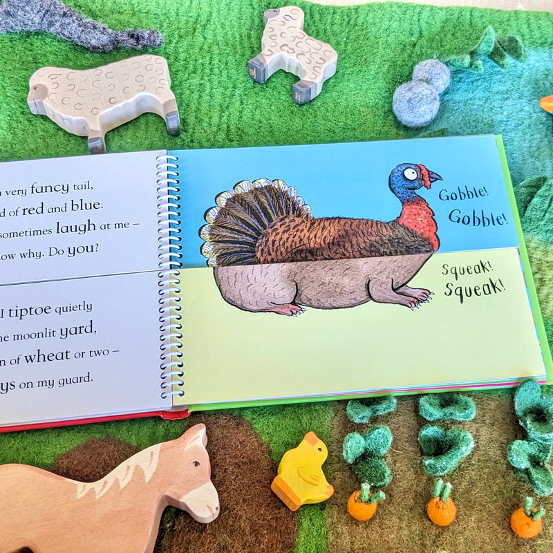 Flip Flap Farm Book (Hardcover) by Axel Scheffler: Farm Animal Kids Interactive Book