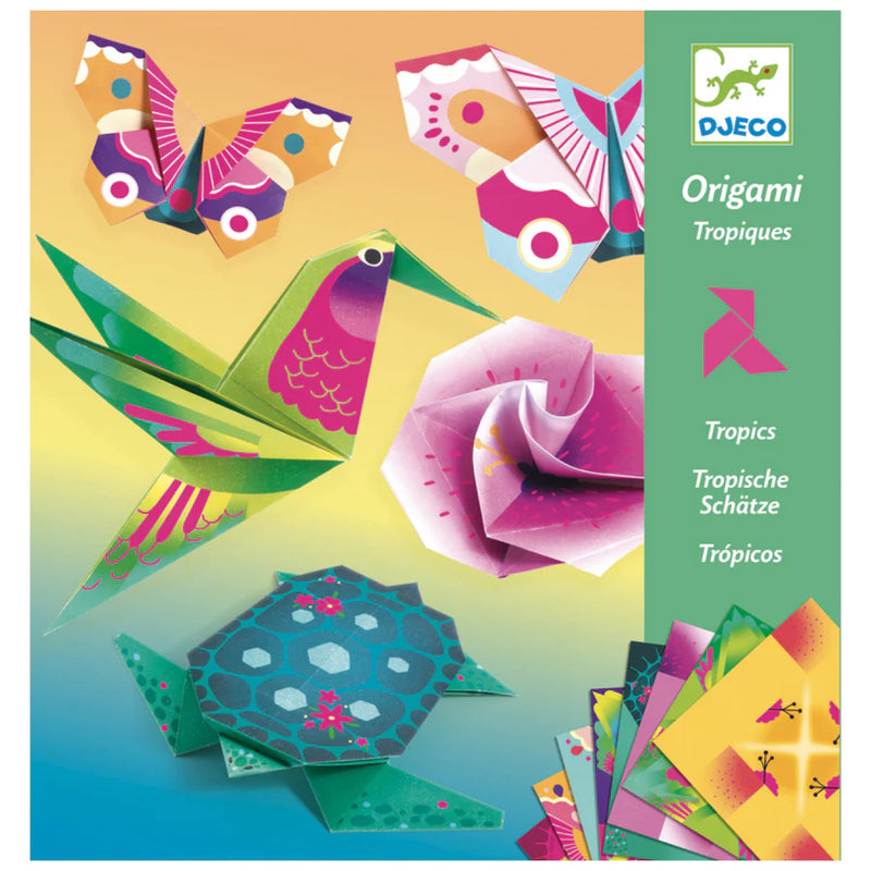 Tropics Origami Travel Toys by Djeco Stationary Art and craft for kids 7yrs+