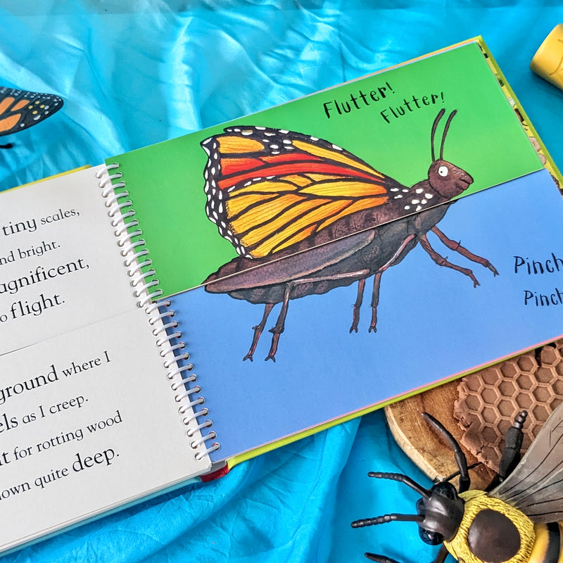 Flip Flap Minibeasts Book by Axel Scheffler (Hardcover): Insects Kids Interactive Book