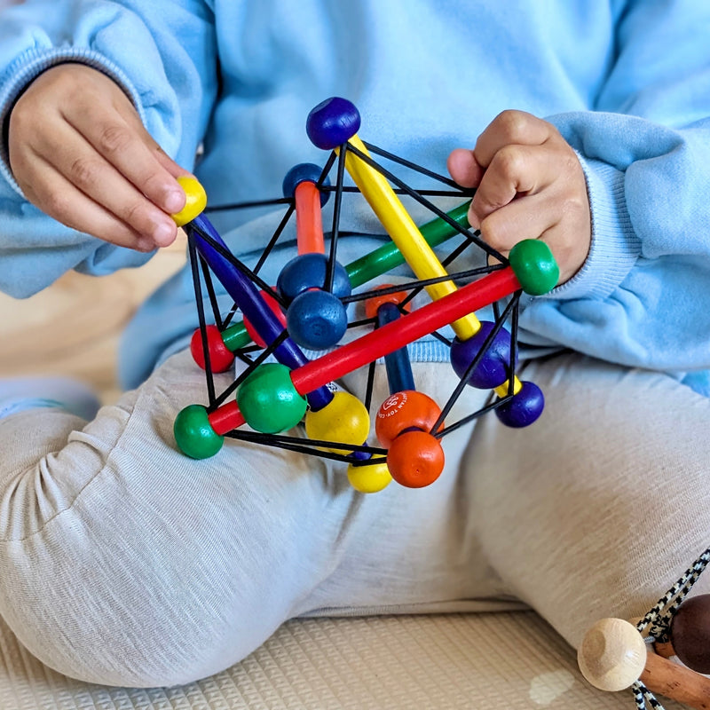 Skwish Classic Teether and Rattle by Manhattan Baby Travel Toys Baby Gifts Idea Best Seller 0m+