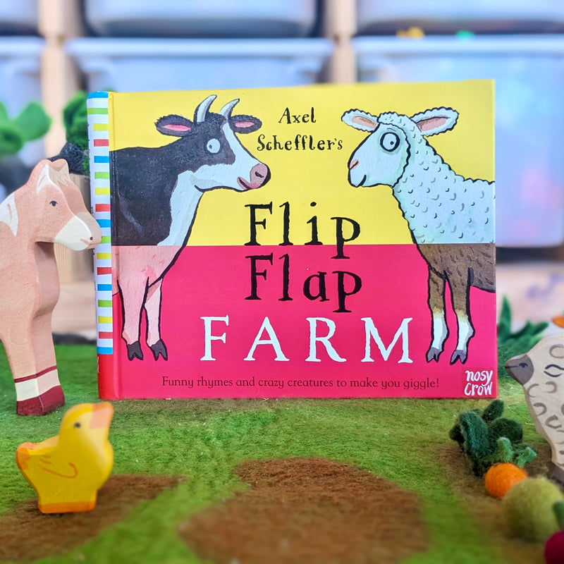Flip Flap Farm Book (Hardcover) by Axel Scheffler: Farm Animal Kids Interactive Book