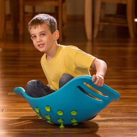 Teeter Popper Sensory Balance Seat Blue by Fat Brain Toys Developmental Sensory Toys 3yrs+ (Copy)