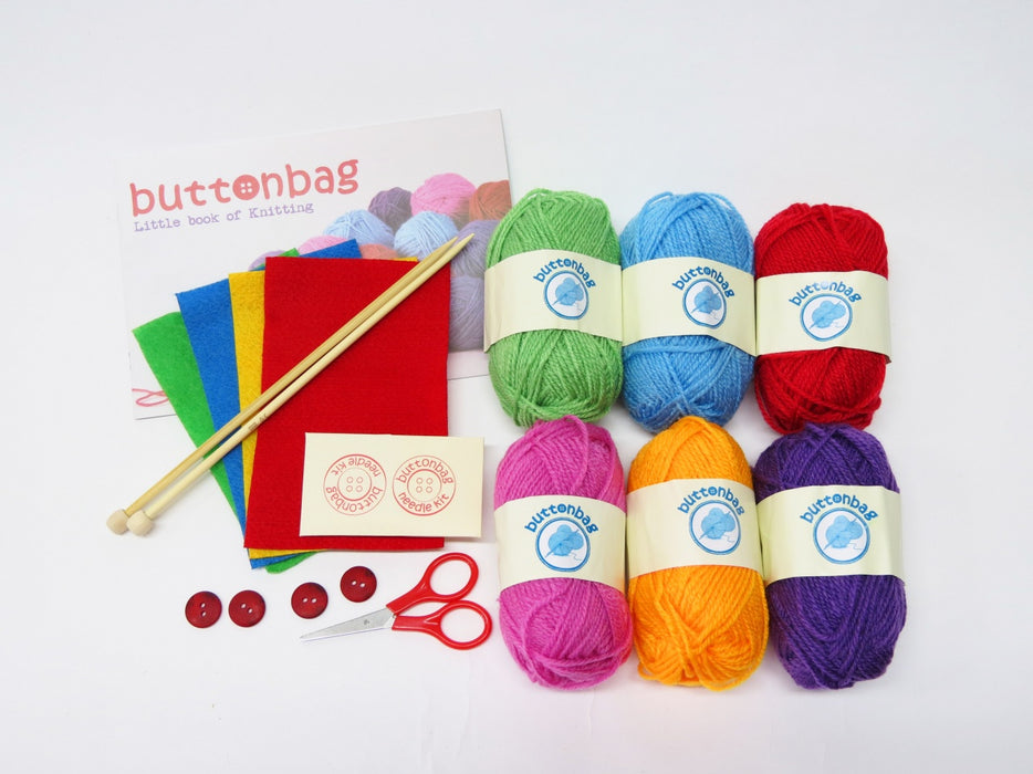 Buttonbag Knit Suitcase Art and craft for kids 8yrs+