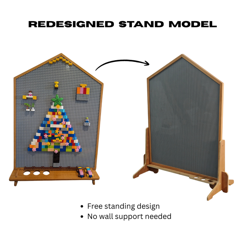 JoyKids Magnetic Whiteboard Double Sided with DUPLO Baseplate with stand 2yrs+ (Heavy Shipping)