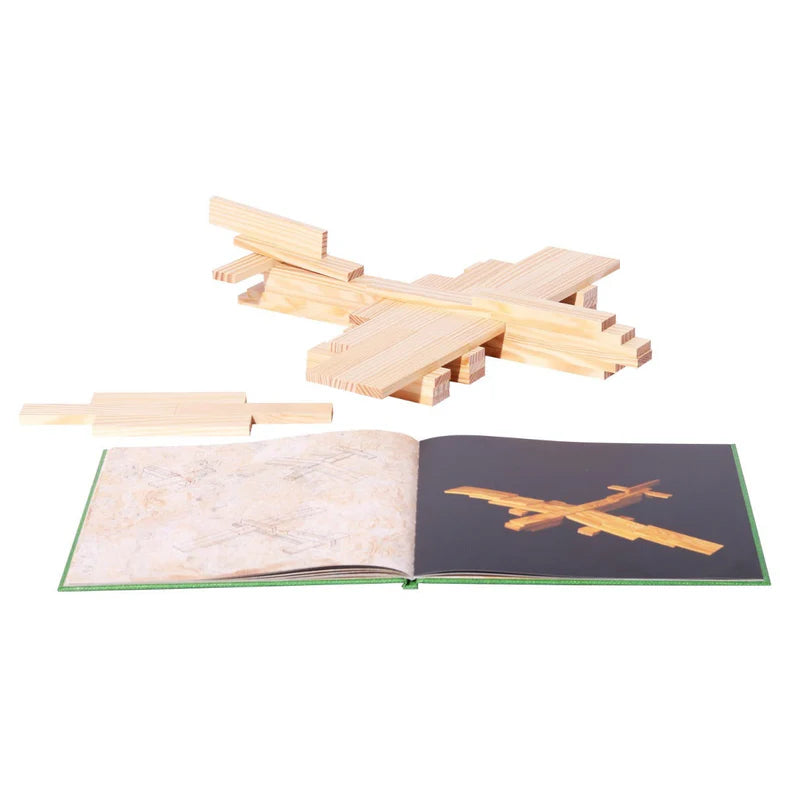 Kapla Art Book Green Simple Architecture Developmental Toys for Toddlers 3yrs+